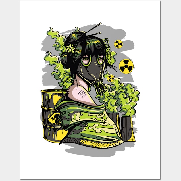 Masked Beauty Miko: Poisonous Lady (Biohazard) Japanese themed Wall Art by Wear Your Story